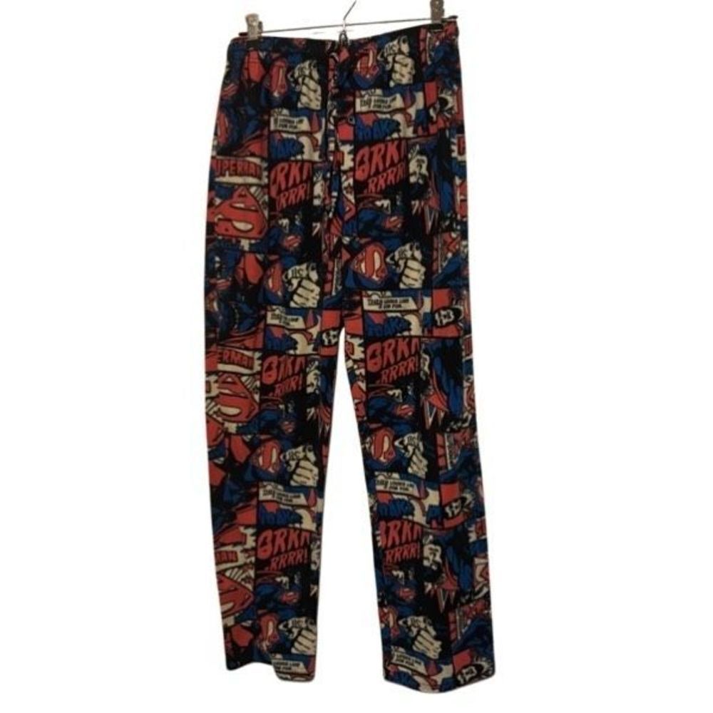 Superman Size Small Fleece Lounge Pajama Sleep Pants
